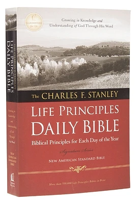 Charles F. Stanley Life Principles Daily Bible-NASB (Paperback)