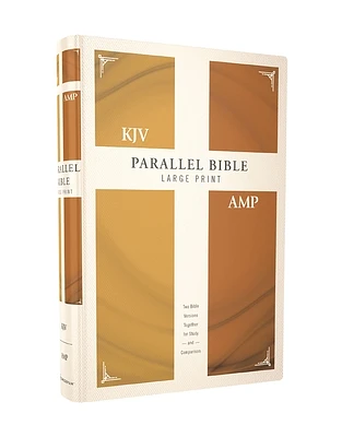 KJV, Amplified, Parallel Bible, Large Print, Hardcover, Red Letter Edition: Two Bible Versions Together for Study and Comparison (Large Print / Hardcover)