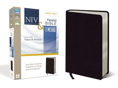 Side-By-Side Bible-PR-NIV/MS-Large Print: Two Bible Versions Together for Study and Comparison (Large Print / Bonded Leather)