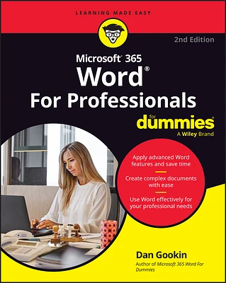 Microsoft 365 Word for Professionals for Dummies (Paperback)