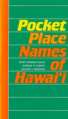 Pocket Place Names of Hawai'i (Abridged / Paperback)