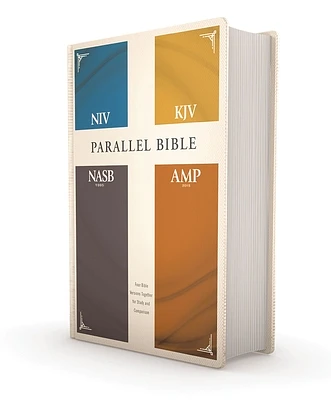 Niv, Kjv, Nasb, Amplified, Parallel Bible, Hardcover: Four Bible Versions Together for Study and Comparison (Hardcover)