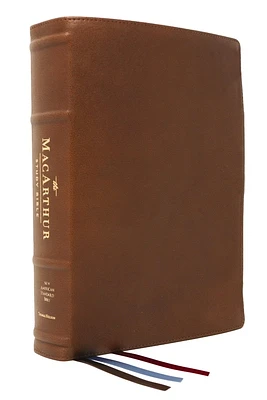 Nasb, MacArthur Study Bible, 2nd Edition, Premium Goatskin Leather, Brown, Premier Collection, Comfort Print: Unleashing God's Truth One Verse at a Ti (Leather)