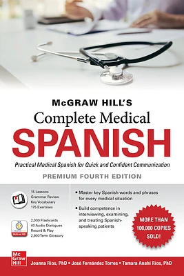 McGraw Hill's Complete Medical Spanish, Premium Fourth Edition (Paperback)