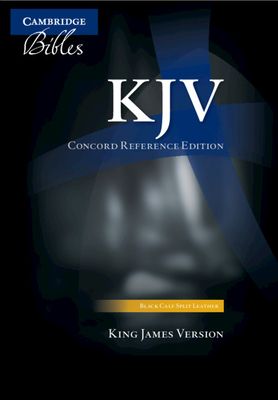 KJV Concord Reference Bible, Black Calfsplit Leather: Kj564: X