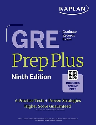 GRE Prep Plus, Ninth Edition: Your Ultimate Guide to GRE Success (Kaplan Test Prep) (Paperback)