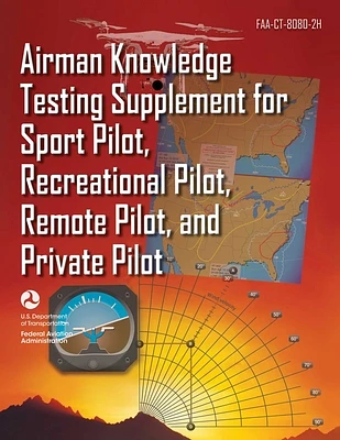 Airman Knowledge Testing Supplement for Sport Pilot, Recreational Pilot, Remote Pilot, and Private Pilot (FAA-CT-8080-2H) (Paperback)