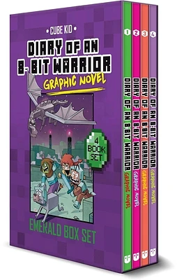 Diary of an 8-Bit Warrior Graphic Novel Emerald Box Set (8-Bit Warrior Graphic Novels) (Paperback)