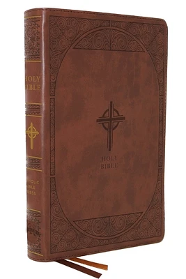 Nabre, New American Bible, Revised Edition, Catholic Bible, Large Print Edition, Leathersoft, Brown, Comfort Print: Holy Bible (Large Print / Imitation Leather)