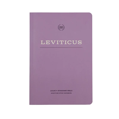 Lsb Scripture Study Notebook: Leviticus: Legacy Standard Bible (Paperback)