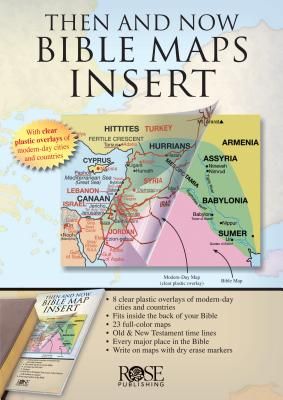 Then and Now Bible Maps Insert (Paperback)