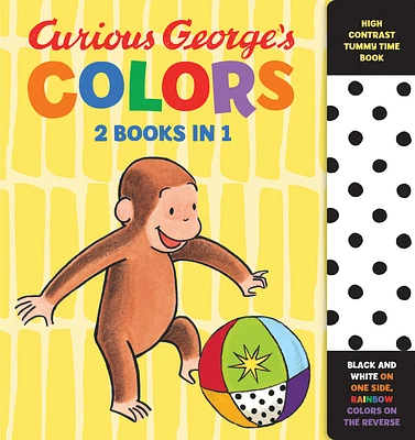 Curious George's Colors: High Contrast Tummy Time Book (Curious Baby Curious George) (Board book)