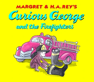 Curious George and the Firefighters Board Book: Lap Edition (Board book)