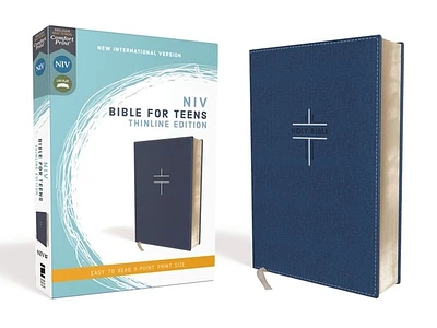 Niv, Bible for Teens, Thinline Edition, Leathersoft, Blue, Red Letter Edition, Comfort Print (Imitation Leather)