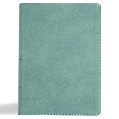 NASB Notetaking Bible, Large Print Edition, Earthen Teal SuedeSoft LeatherTouch (Leather / fine binding)