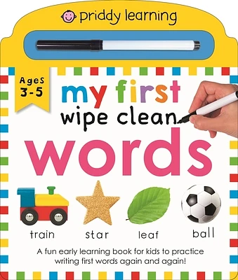 My First Wipe Clean Words (Priddy Smart): A Fun Early Learning Book (Board book)