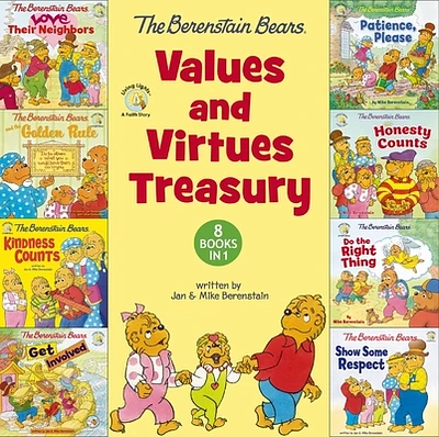 The Berenstain Bears Values and Virtues Treasury: 8 Books in 1 (Hardcover)