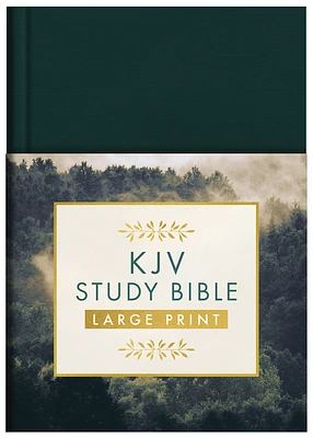 KJV Study Bible, Large Print [Gold Evergreen] (Hardcover)