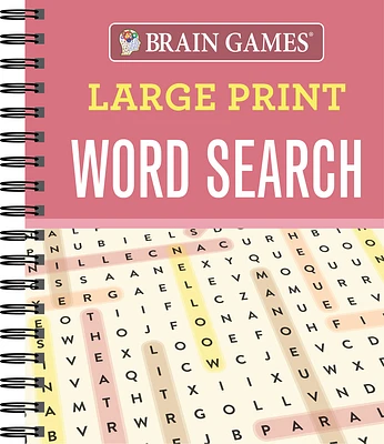 Brain Games - Large Print Word Search (Large Print / Spiral)