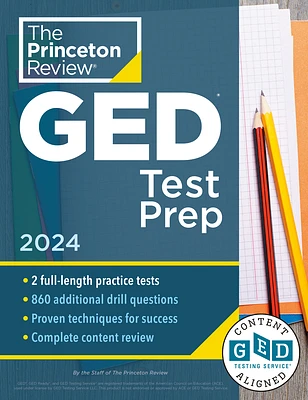 Princeton Review GED Test Prep, 2024: 2 Practice Tests + Review & Techniques + Online Features (College Test Preparation) (Paperback)