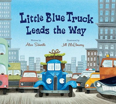 Little Blue Truck Leads the Way Lap Board Book (Board book)