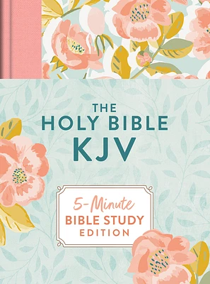 The Holy Bible KJV: 5-Minute Bible Study Edition (Summertime Florals) (Hardcover)