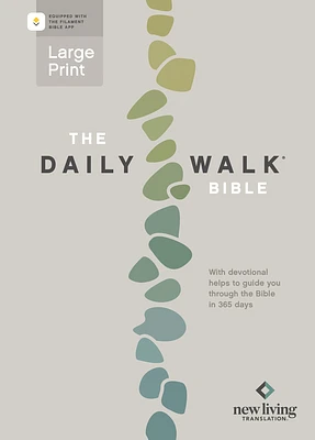 The Daily Walk Bible Large Print Nlt, Filament Enabled (Softcover) (Paperback)