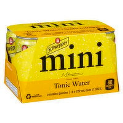 Schweppes - Tonic Water Soda, 6 Each