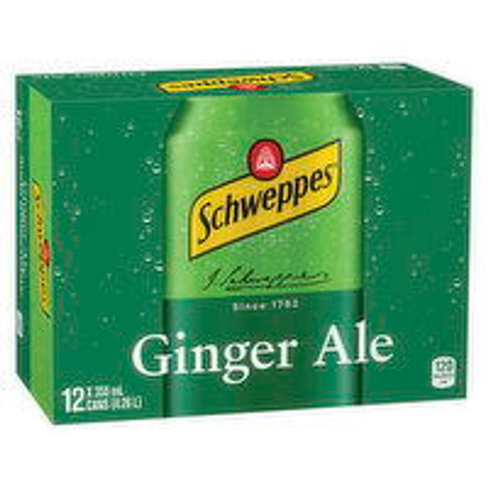 Schweppes - Ginger Ale, 12 Each