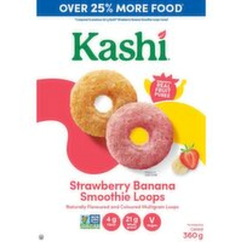 Kashi - Strawberry Banana Smoothie Loops Cereal, 360 Gram