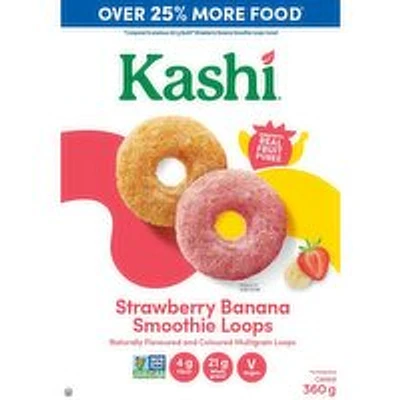 Kashi - Strawberry Banana Smoothie Loops Cereal, 360 Gram