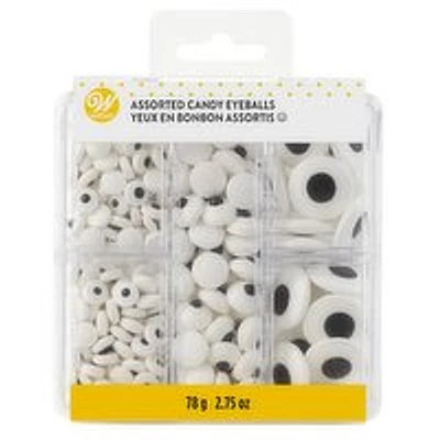 Wilton - Candy Eyeballs, Assorted Box, 78 Gram