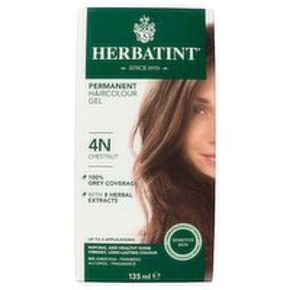 Herbatint - Permanent Haircolour Gel 4N Chestnut, 134 Millilitre