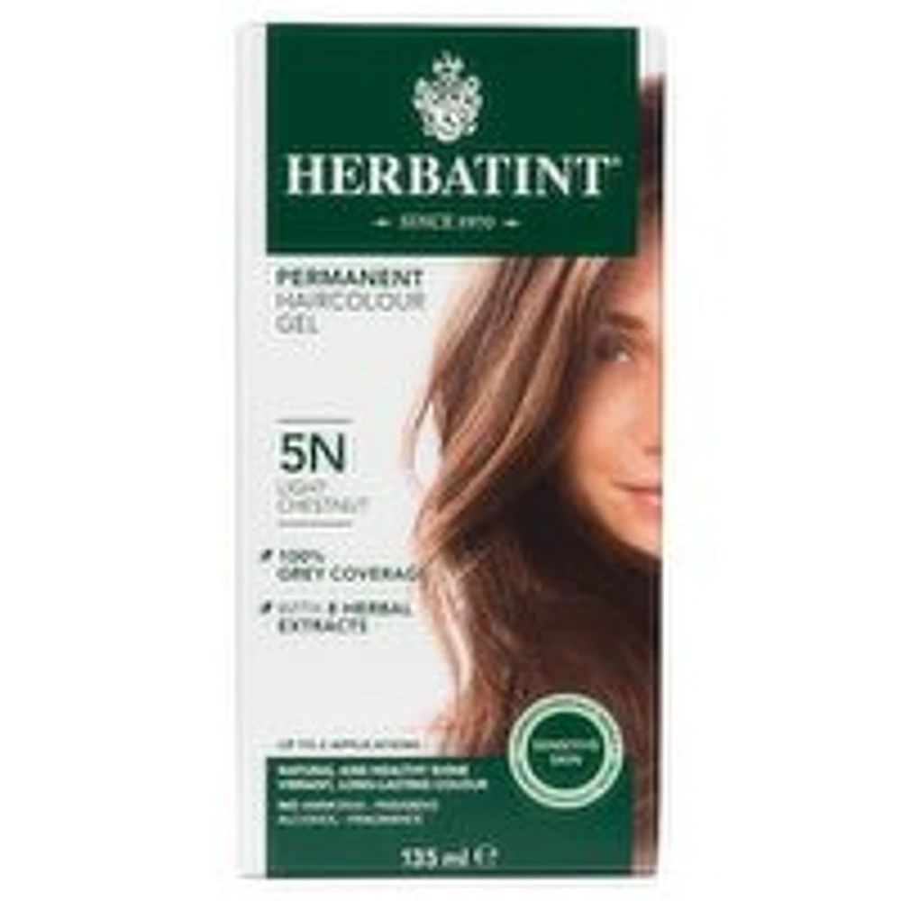 Herbatint - Permanent Haircolour Gel 5N Light Chestnut, 135 Millilitre