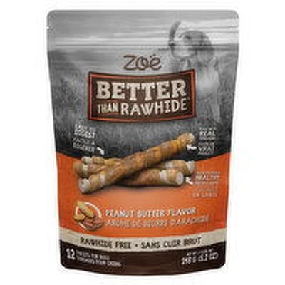 Zoe - Better Than Rawhide Twist Peanut Butter, 12 Each