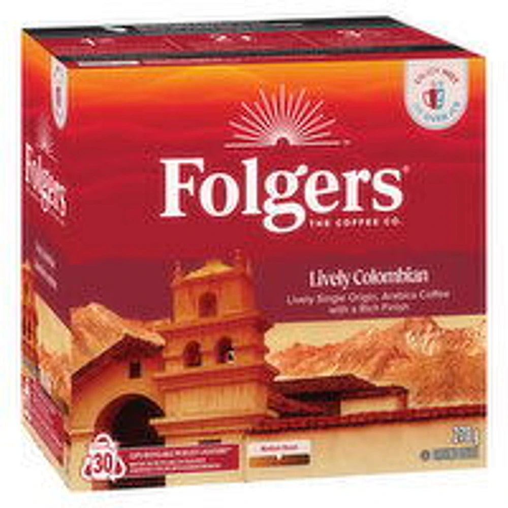 Folgers - Lively Colombian K-Cups, Medium Roast, 30 Each