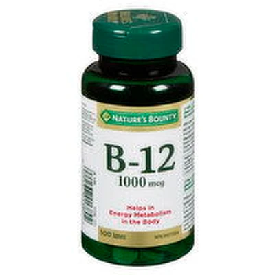Nature's Bounty - Vitamin B-12 1000mcg, 100 Each