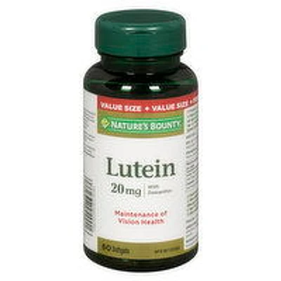 Nature's Bounty - Lutein 20mg Gel, 60 Each