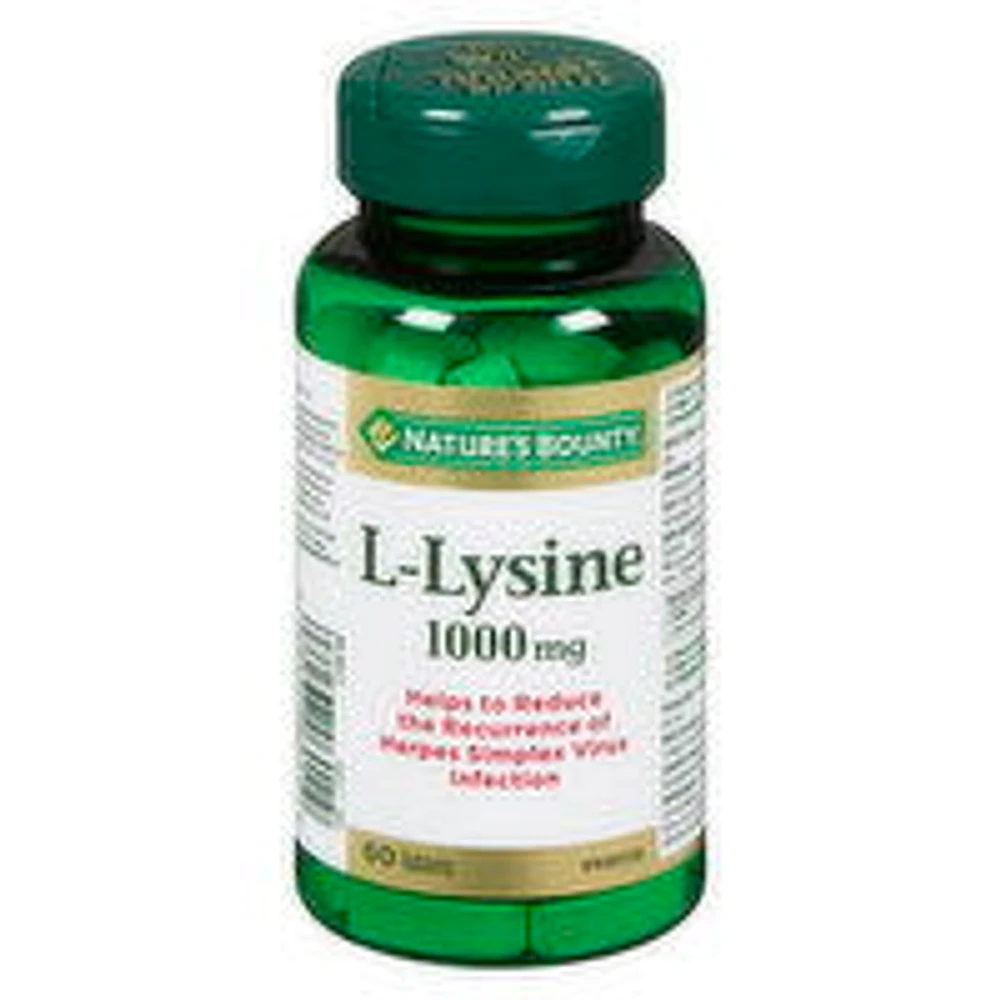 Nature's Bounty - L-Lysine 1000Mg, 60 Each