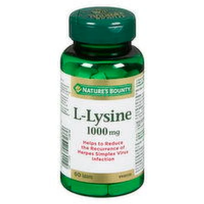 Nature's Bounty - L-Lysine 1000Mg, 60 Each