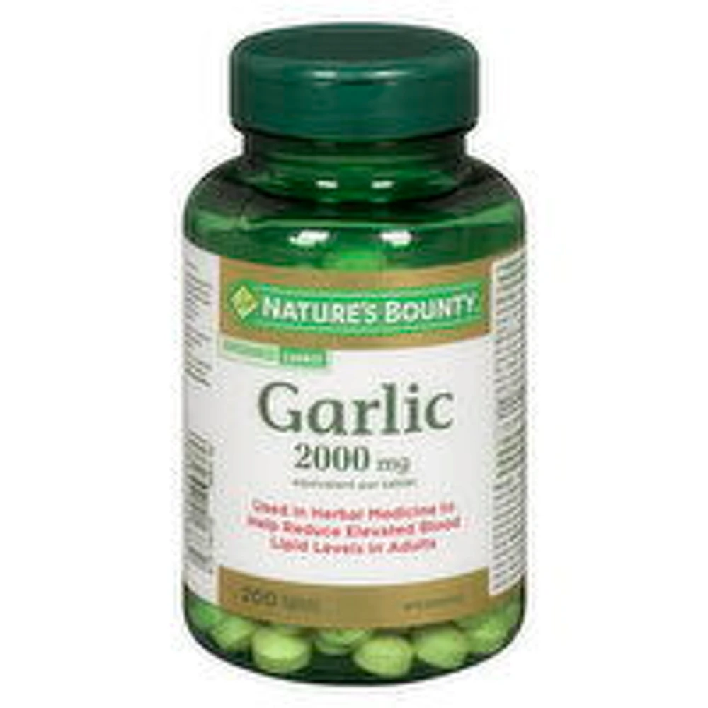 Nature's Bounty - Odourless Garlic 2000mg, 200 Each