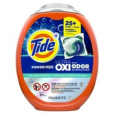 Tide - Laundry Detergent Power Pods, Ultra with Oxi Odor Eliminator, 63 Each
