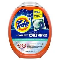 Tide - Laundry Detergent Power Pods, Ultra with Oxi Odor Eliminator, 63 Each
