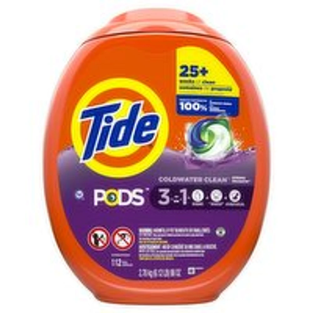 Tide - Laundry Detergent Pods, 3 in 1 Coldwater Clean Spring Meadow, 112 Each
