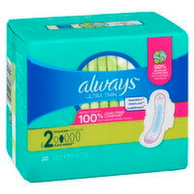 Always - Ultra Thin Unscented Pads, 20 Each