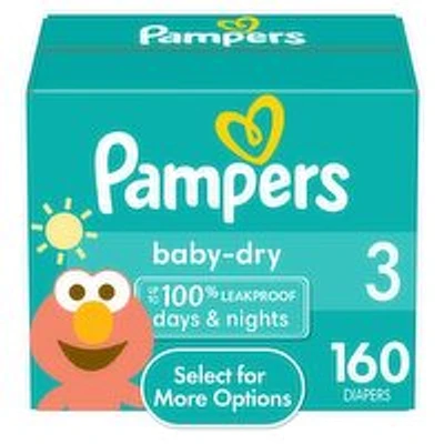 Pampers - Baby-Dry Diapers Size 3, 160 Each