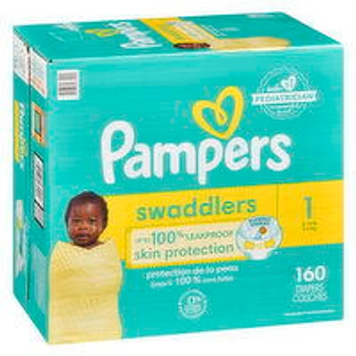 Pampers - Swaddlers Size 1 Huge, 160 Each