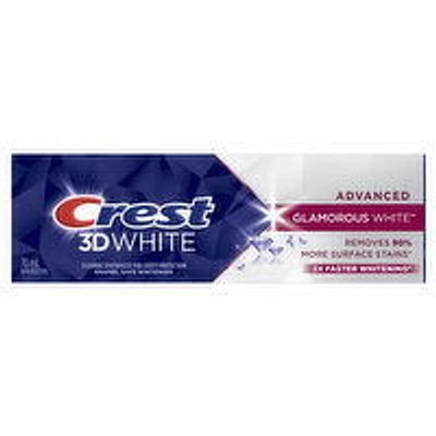 Crest - 3D White Advanced Toothpaste, Glamorous White, 70 Millilitre