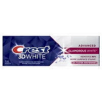 Crest - 3D White Advanced Toothpaste, Glamorous White, 70 Millilitre