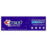 Crest - 3D White Stain Eraser Toothpaste - Icy Clean Mint, 65 Millilitre